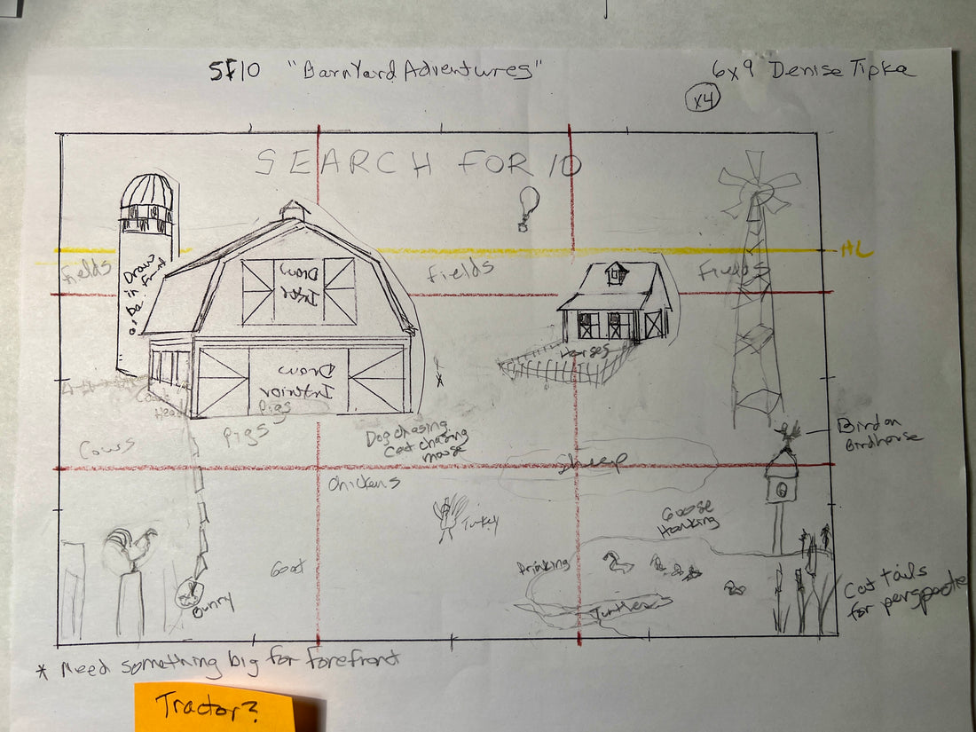 Post #5 -- Final Thumbnail Sketch for BarnYard Adventures