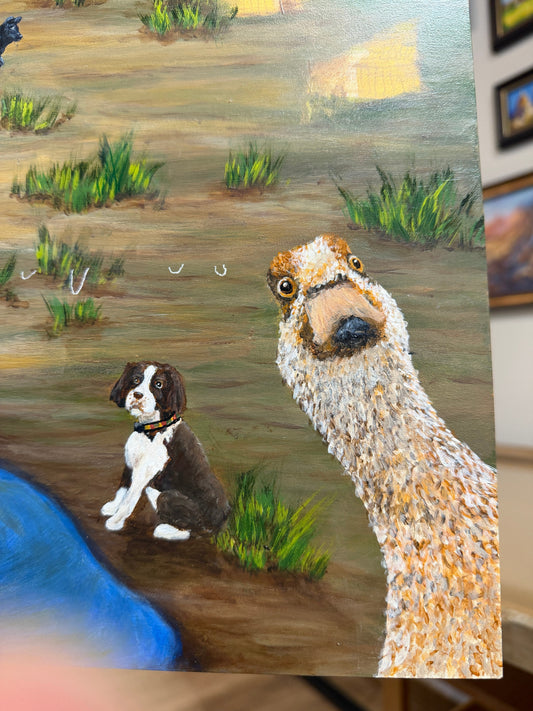 Part 26—A Goose PHOTOBOMBS My Painting!